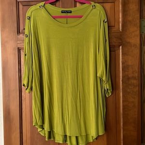 Kim &Cami knit too. 3x Green. NWOT